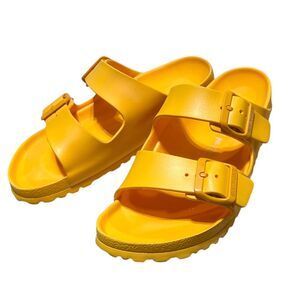 Birkenstock Arizona EVA Orange Strap Buckle Womens Sandals (38)(US 7-7.5)